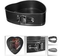 moule démontable coeur acier carbone noir 24cm - jja 111481a Noir G