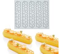 moule d'empreinte artisanale de sucre décoration de cuisine moléculaire de gâteau comestible, 5 trous longue bulle Vendos85