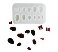 Moule D'expanseur D'oreille En Silicone Facile À Nettoyer Moule De Silicone Réutilisable Pour Fabriquer Des Décorations De Bijoux Professionnelles En Larmes Et Cercueils