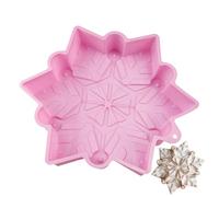Moule d'hiver en silicone - Moule en forme de flocon de neige - Pour bonbons et biscuits - Moule de vacances, fêtes congelées au chocolat - Décoration et projets de bricolage saisonniers pour