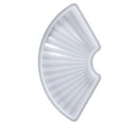 Moule élégant à isolation thermique Design unique de ventilateur en silicone pour la fabrication de plaques isolantes et d'écrans d'art. Plaque résistante au silicone