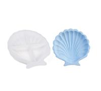 Moule élégant en silicone flexible pour plateaux de plâtre élégants en forme de coquillages