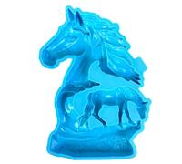 Moule élégant en silicone pour sculptures de chevaux - Statue de cheval - Moules de décoration faits à la main - Ornement cadeau - Fournitures de boutique de cadeaux