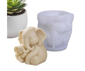 Moule Éléphant Maman et Bébé - 3D mignon réutilisable maman enfant - Moule à couler d'animaux | pour Fête Thanksgiving Anniversaire Bureau Maison Chambre Dormoir Étudiant