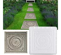 Moule en béton DIY pour trottoirs en plastique pour béton, jardin, trottoirs, pelouse, trottoirs, marche, pierre béton, pierres pierre, dalles jardin et patio