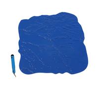 Moule en béton texturé Ardoise sans Joint, Tapis en béton Pierre polyuréthane, Tapis Mural texturé Ciment gaufré (pour Pavage extérieur) (Bleu 12 x 12 Pouces)