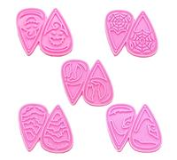 Moule en cristal époxy pour boucles d'oreilles, pendentifs, pendentifs, décorations à suspendre, chapeau de sorcière, chauve-souris, chauve-souris, chapeau de sorcière, lune