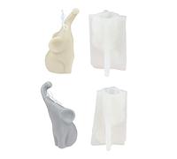 Moule en époxy fait à la main, ornements d ' éléphant à Long nez, pour bricolage, décoration, fabrication de savon, bougies, résine fondue, argile polymère, moules d ' ornements pour résine
