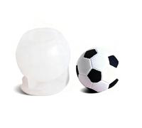 Moule en Forme de Ballon de Football pour Décoration de Gâteaux, pâte à sucre, pâte polymère, Moule pour bougie parfumée en forme de ballon de football, DIY de plâtre pour la Coupe du monde