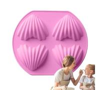 Moule en forme de bol pour gâteau de cuisson à 4 cavités en forme de collation pour chocolat et | Moule en silicone pour bonbons faits maison, RA ; profitez d'une lumière fluide et d'une cuisson