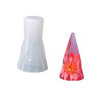 Moule en forme de cône en résine pour bagues en forme de pyramide en silicone pour bagues de moulage époxy, présentoir de bijoux, décorations d'intérieur, moules de pâtisserie/moules à cendrier