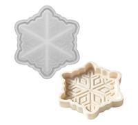 Moule En Forme De Flocon De Neige De Noël Empreinte Flexible en Silicone | Moulage pour boîte à bijoux pour plateau à bibelots, activités créatives, décoration
