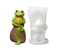 Moule en forme de grenouille - Moule décoratif pour créations de jardin | Silicone souple avec finition antiadhésive, outil de moulage réutilisable, application artisanale polyvalente, pour béton