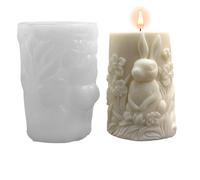 Moule En Forme De Lapin De Pâques | Ornements De Moulage En Cylindre 3D Pour L'Artisanat D'Art,Moules À Savon En Silicone | Pour Centre De Table Décoration Fête Mariage Dîner À La Maison