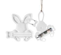 Moule en forme de lapin de Pâques, réutilisable à suspendre | Moule à béton en ciment pour amis, étudiants, adultes, hommes, femmes, Pâques, fête d'anniversaire, maison, intérieur