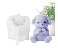 Moule en forme de lapin - Moule en résine de silicone - Moule à bougie 3D en forme de lapin - Outil de moulage artisanal époxy - Design créatif facile à démouler - Fabricant de décorations de table