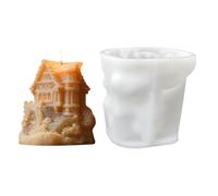 Moule En Forme De Maison Pour Résine,Décoration 3D En Craie Et Argile,Moule De Maison De Noël Pour La Création De - Pour Les Fêtes D'hiver Pour L'Artisanat De Gâteau Pour Le Savon De Mariage