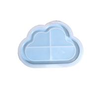 Moule en forme de nuage, de cœur et de fleur avec bord pour bijoux, assiette, récipient en résine coulée en résine coulée pour bureau, présentoir à bijoux