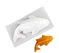 Moule En Forme De Poisson - Cuisson Koi 3D, Outil De Gelée De Chocolat, Base De Sugarcraft Faite À La Main, Machine À Desserts Antiadhésive | Équipement Professionnel De Pâtisserie Pour Le Chocolat De