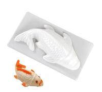 Moule en forme de poisson Koi - Moule 3D pour gâteau de cuisson, gelée de chocolat, gâteaux de riz, desserts, décorations | Moules de fêtes à thème à dégagement facile, Gadgets de formes