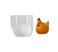Moule en forme de poulet de qualité alimentaire pour décoration de vacances, fabrication de savon au chocolat, moule flexible en forme de poulet, outil multifonction en silicone pour travaux manuels
