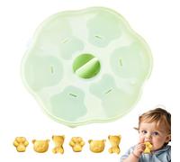 Moule en forme d'ours, 6 cavités - Joli plateau pour la cuisson - Moules à chocolat et fondant - Pour bonbons, biscuits, cupcakes, argile, résine, époxy, pâte à gomme, maison, cuisine