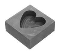 Moule en Graphite Cœur pour Coulée Métallique, Noir | Usage Bijouterie et Fusion à L'établi, Surface Lisse et Régulière, Stockage Facile, Tolérance Élevée
