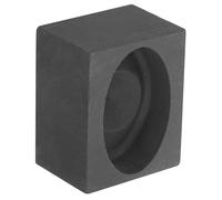 Moule en Graphite de Cœur pour Coulée de Petits Lots | Finition Noire Lisse, Démoulage Régulier, Usage en Expérience, Adapté aux Lingots Métalliques et Verre