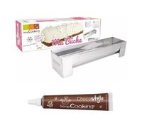 Moule En Inox Pour Bûche De Noël + 1 Stylo Chocolat Offert
