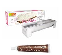 Moule En Inox Pour Bûche De Noël + 1 Stylo Chocolat Offert