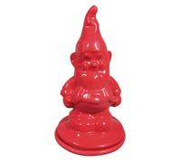 Rayher 34446000 Moule forme Nain de jardin, 1 pce., latex rouge, 6X12,5cm, réutilisable, forme pleine, art créatif pour le coulage de béton, résine, cire, savon, Blanc.
