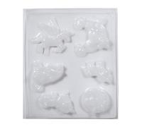 Moule En Plastique Licornes 6 Motifs