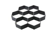 Moule en plastique pour dallage de jardin, DIY Paving Cement Brick Concrete Path Mold For Garden Multicolor(D)