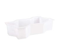 Moule en plastique pour dallage de jardin, DIY Polypropylene Concrete Paving Mould Square Fan-Shaped Wave(Wave)