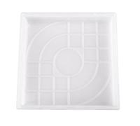 Moule en plastique pour dallage de jardin, DIY Polypropylene Concrete Paving Mould Square Fan-Shaped Wave(Square)