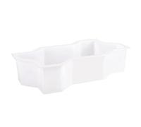 Moule en plastique pour dalles de sol, DIY Polypropylene Square Fan-Shaped Wave Paving Mould(Wave)