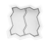 Moule en plastique pour dalles de sol, Garden Concrete Brick Paving Mould DIY 8-Shaped Double S Type Multiple Sizes(Double S Type)