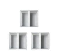 Moule en plastique pour dalles de sol, Paving Mold Plastic 22x25x6cm Garden Path Pavement Cement Brick Stone Road Tool 1-3 Pcs(3pcs)