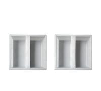 Moule en plastique pour dalles de sol, Paving Mold Plastic 22x25x6cm Garden Path Pavement Cement Brick Stone Road Tool 1-3 Pcs(2 pcs)