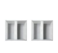 Moule en plastique pour dalles de sol, Plastic Paving Mould For Garden Path Concrete DIY 22x25x6 cm Pack Of 1 2 3 pcs(2 pcs)