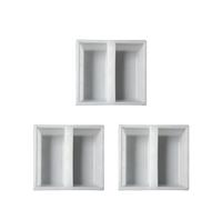 Moule en plastique pour dalles de sol, Plastic Paving Mould For Garden Path Concrete DIY 22x25x6 cm Pack Of 1 2 3 pcs(3pcs)