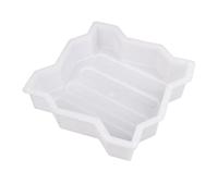 Moule en plastique pour dalles de sol, Plastic Paving Mould With Hole Shape For DIY Garden Concrete Path Multiple Sizes(A22x22cm)