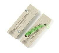 Moule en plastique souple pour fabrication de leurres d'injection, leurres de pêche, 6,3 cm