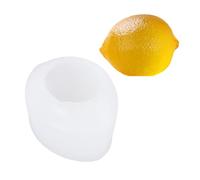 Moule en plâtre au citron avec construction flexible pour le démoulage | Détails de l'écorce de galets, forme de fruit reconnaissable, moulage de plâtre et résultats de projets décoratifs pour la