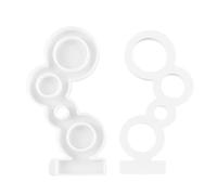 Moule en plâtre empilable - Mold de bougies en résine portable, moules à bulles décoratives | 6,61x3,46 pouces coulage en silicone pour support, artisanat de la maison Dys Gypsum, art avec style