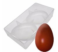 Moule en polycarbonate pour œufs de Pâques en forme d'œuf d'autruche