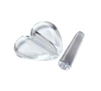 Moule en Relief Cœur pour Nail Art, Pièce Cuivre Résine | Outil de Nail Art pour Usage Maison, Finition Polie, pour Courbe D’ongle, Apprentissage Professionnel