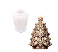 Moule en relief en forme de flocon de neige en silicone pour cire, résine, savon, plâtre, décoration de table, fait à la main, présentoir de cadeaux de fête, moule à bougie de vacances saisonnières,