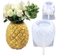 Moule en résine ananas | Moule en résine ananas avec couvercle, boîte de rangement 3D, moule en silicone pour récipients, rangement, support, décoration de la maison, bricolage, ornements
