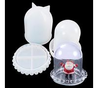 Moule en résine avec base en forme de cloche en forme de cloche - Moule en silicone pour bijoux de collection - Support de présentation en résine pour moulage époxy, décoration d'intérieur